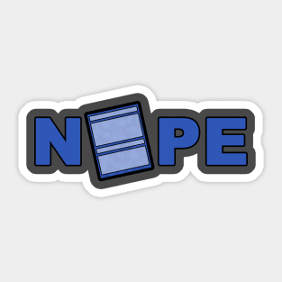 Nope Card Sticker